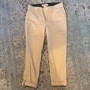 Democracy Tan Ab Techonology Cropped Relaxed Fit Pants NWOT